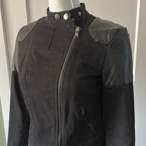 Ralph Lauren Denim & Leather Moto Jacket - Picture 5 of 17